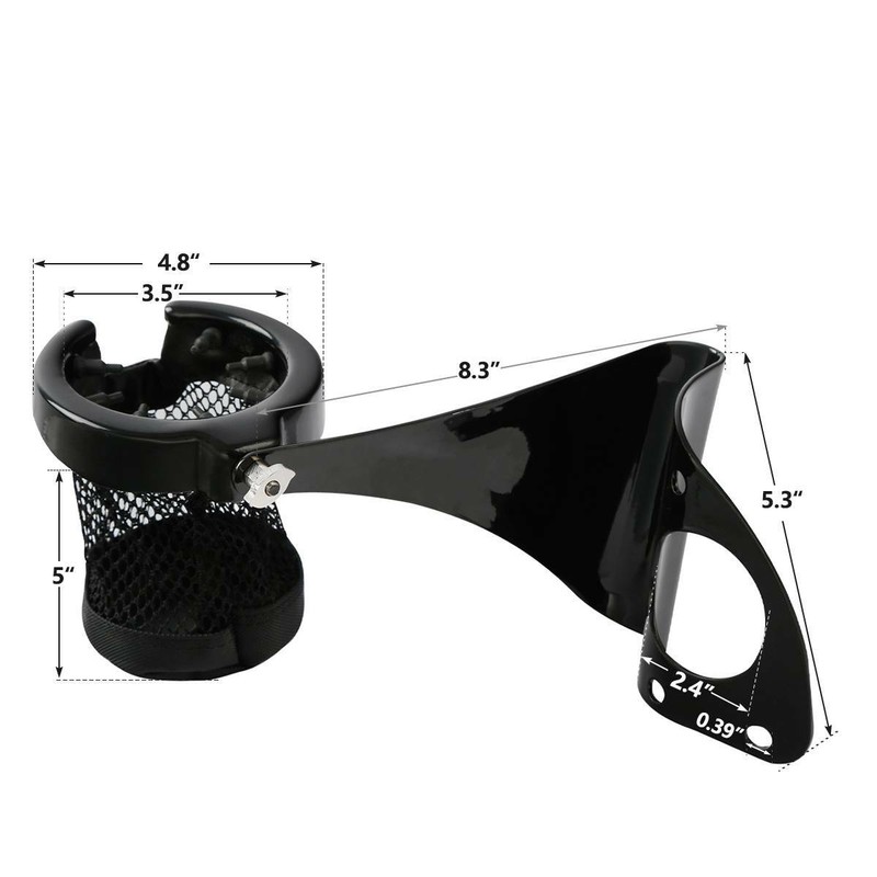 Rear Passenger Drink Cup Holder Fit For Harley CVO Ultra Limited 2014