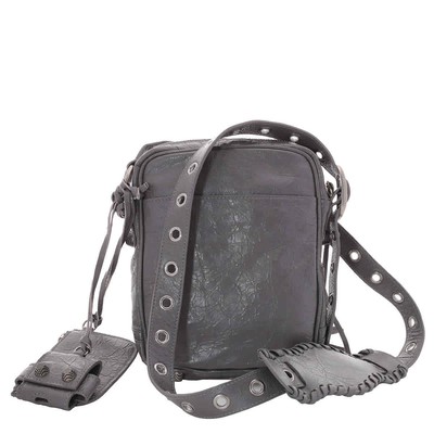 Pre-owned Balenciaga Le Cagole Men Crossbody Bag In Dark Grey 719065 210kr 1404 In Gray