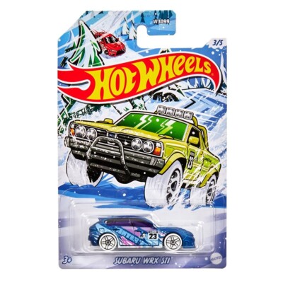 Hot Wheels 2023 Christmas Subaru WRX STI 1:64 Scale Die-cast Cars Model Toy