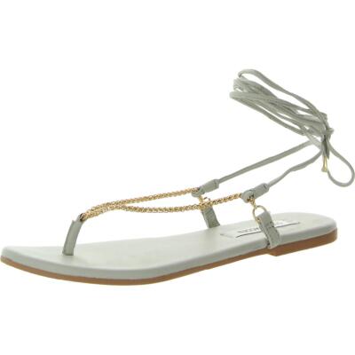 Steve Madden Womens Tyra Ivory Thong Sandals Shoes 9 Medium (B,M) BHFO 0288