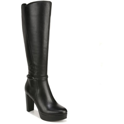 Naturalizer Womens Fenna Black Knee-High Boots Shoes 6.5 Medium (B,M) BHFO 1451
