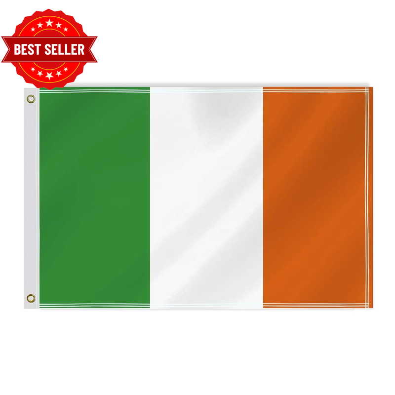 2×3 FT Ireland Flag,60×90 Medium Size Irish People National Decor,Double Side Di