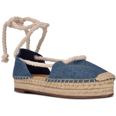 Женские босоножки на платформе Nine West Womens Meaks 7 синего цвета, размер 10,5 (B,M), BHFO 4822