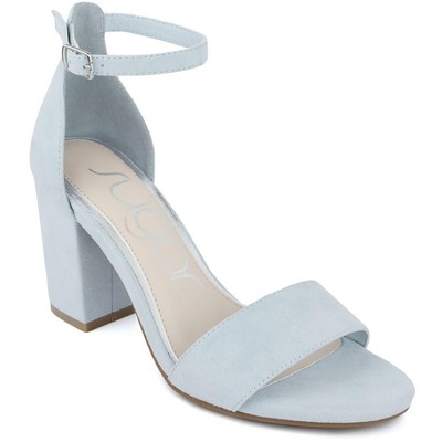 Женские нарядные туфли Sugar синего цвета на высоком каблуке 7,5 см (B,M) BHFO 2159