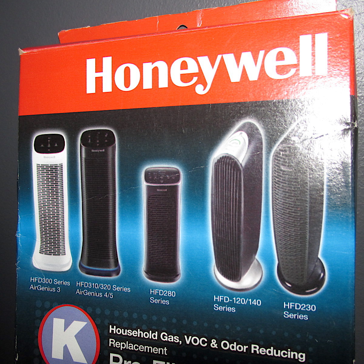 Honeywell HRF-K2 Air Purifier Pre-Filter Set Of 2 Gas VOC Odor Reducing Filters