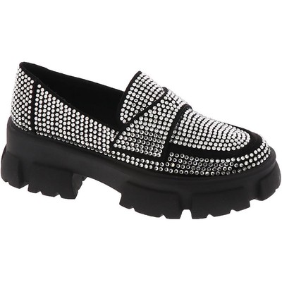 Женские модные мокасины Steve Madden серебристого цвета Trifecta 5 Medium (B, M) BHFO 6164