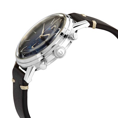 Pre-owned Undone Chronograph Quartz Blue Dial Men's Watch Mst-mcry-slv-st