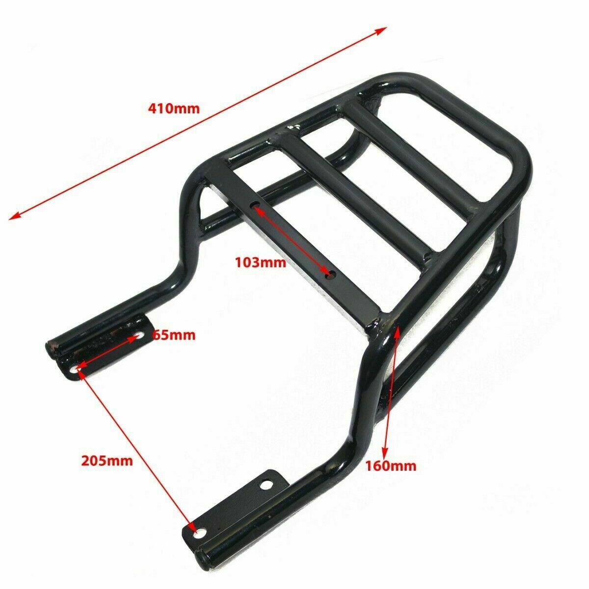 For Royal Enfield Interceptor 650cc Rear Luggage Rack Carrier Black 
