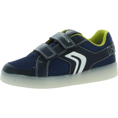 

Обувь Geox Respira Boys Kommodor Navy Light-Up 2 Medium (D) Little Kid BHFO 3525, Navy/lime