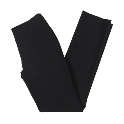 Женские черные однотонные нейлоновые брюки прямого кроя Nic + Zoe 0 BHFO 0653