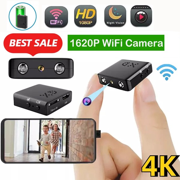 1080P Mini Spy Camera HD WiFi Hidden IP Night Vision Camcorder Home Security Cam