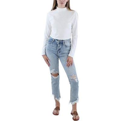 Женская укороченная футболка с имитацией шеи цвета слоновой кости Kingston Grey, пуловер, верхняя рубашка L BHFO 9550