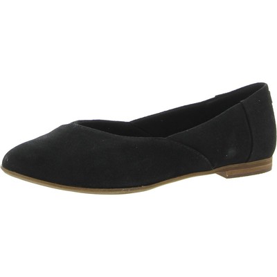 

Женские замшевые лоферы Toms Jutti Neat Black 7 Medium (B,M) BHFO 2861, Black suede