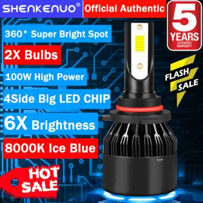 9005 Ice Blue LED Headlight Bulb High Beams C6 For Acura NSX EL CSX TL CL RL MDX