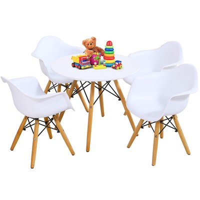 mid century modern kids table and chairs