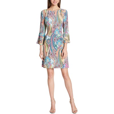 

Женское повседневное платье Tommy Hilfiger Jaipur Blue Matte Jersey Petites  BHFO 1561, Blue multi