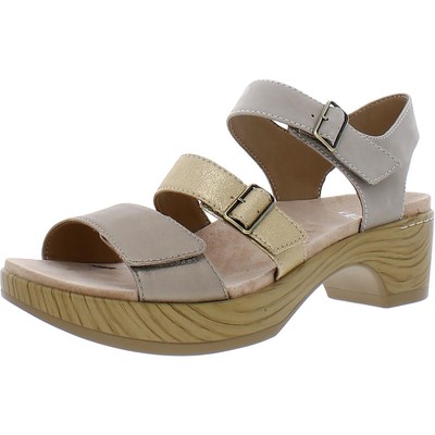 

Женские туфли на каблуке из серо-коричневой кожи Dansko Malena 39, средний (B,M) BHFO 8015, Metallic