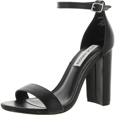 Женские черные классические сандалии Steve Madden Carrson 6,5 средний (B,M) BHFO 6897