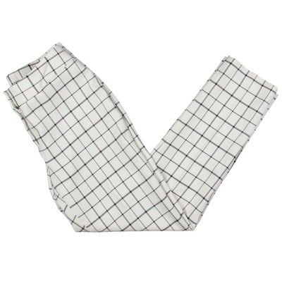 Женский облегающий костюм в клетку Nine West Womens B/W, раздельное платье, брюки-шаровары 8 BHFO 7006