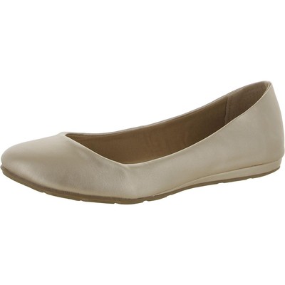 Sun + Stone Womens Eliana Gold Ballet Flats Shoes 8.5 Wide (C,D,W) BHFO 2193