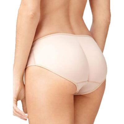 

Женские бежевые атласные трусики Fashion Forms, формирователь ягодиц  BHFO 3578, Бежевый
