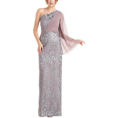 JS Collections Фиолетовое вечернее платье макси с вышивкой женское 16 BHFO 2737