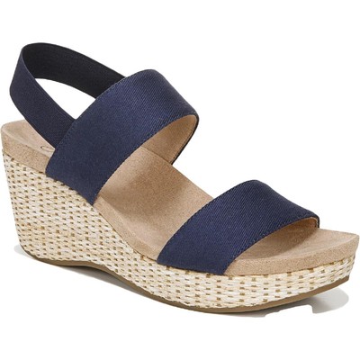 

Женские сандалии на танкетке LifeStride Delta Navy 7 Medium (B,M) BHFO 1466, Navy canvas