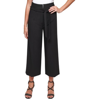 

Черные рабочие брюки-кюлоты с поясом и поясом DKNY Plus  BHFO 4279, Черный