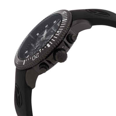 Pre-owned Mathey-tissot Lagoon Chronograph Quartz Black Dial Men's Watch H123chlnn