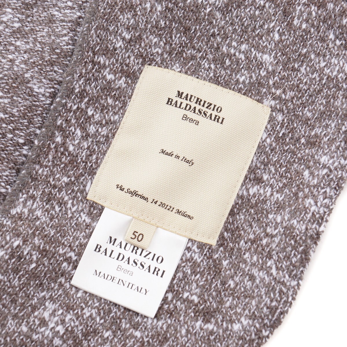 Pre-owned Maurizio Baldassari F/w 24-25 Wool Cardigan Sweater-blazer M (eu 50) Swacket In Brown