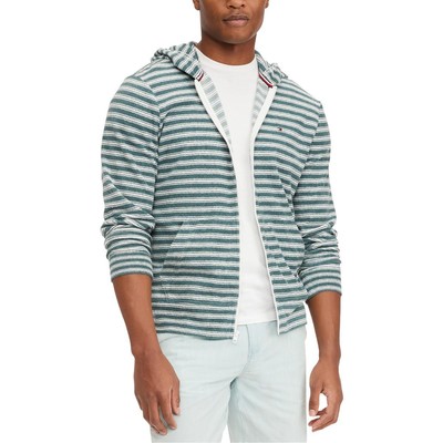 

Tommy Hilfiger Mens Green Terry Layered Hoodie Sweater с длинными рукавами  BHFO 4212, Core