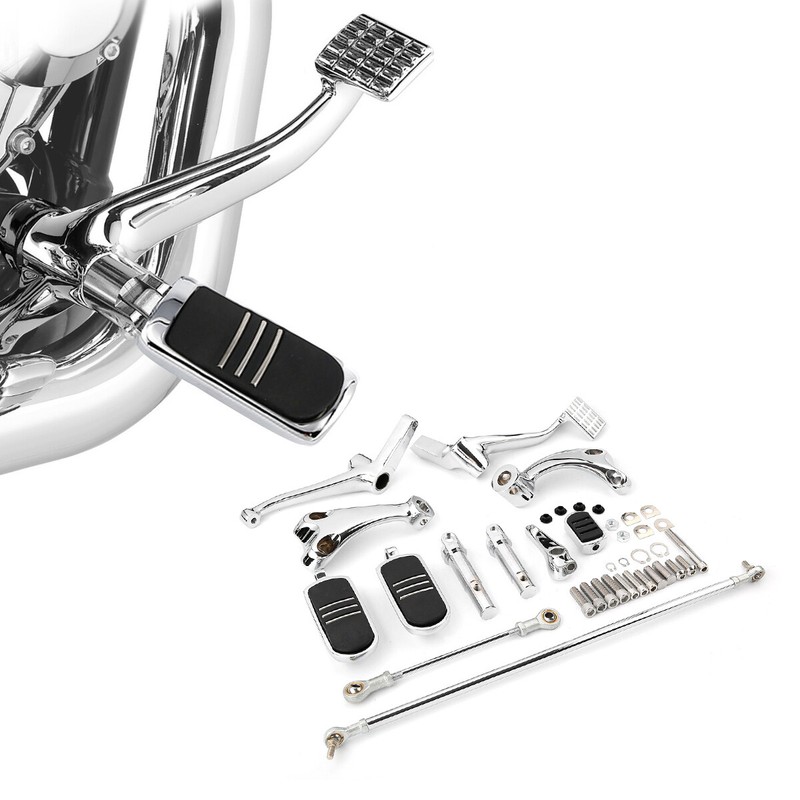 Foot Pegs Forward Control Kit For Harley Sportster XL 883 1200 2004-2013 Chrome