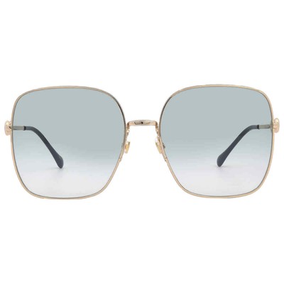 Pre-owned Gucci Green Square Ladies Sunglasses Gg0879s 003 61 Gg0879s 003 61