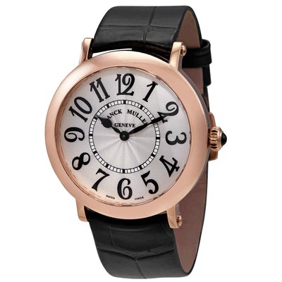 Franck Muller Round Quartz Silver Dial Ladies Watch 8038QZV5NSIL
