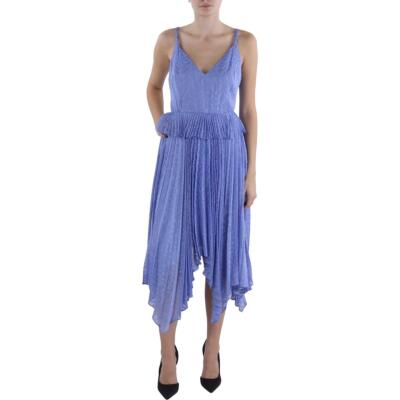 Женское плиссированное дневное платье миди без рукавов BCBGMAXAZRIA BHFO 4306