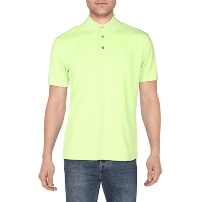 Женская футболка Polo Athletic с зеленым воротником и коротким рукавом PGA Tour S BHFO 8456