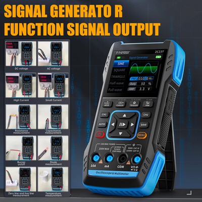 FNIRSI 2C23T Oscilloscope Multimeter Function Signal Generator Dual Channel USA