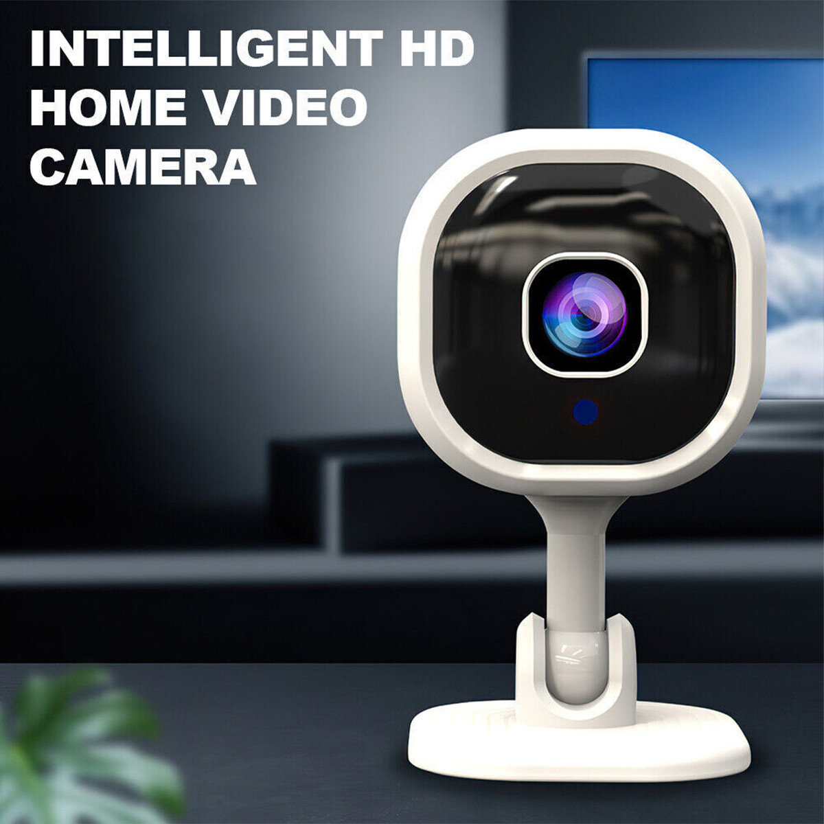 Dual Mini Indoor Security Camera 2-way Audio Motion Detection Camera Single++