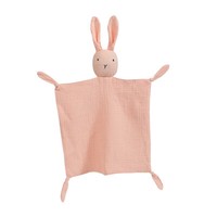 Soft Cotton Bunny Comforter Muslin Blanket Unisex Vivid Interest Safe Soothing