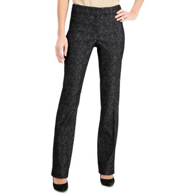 Женские расклешенные брюки средней посадки Anne Klein в стиле металлик BHFO 0127