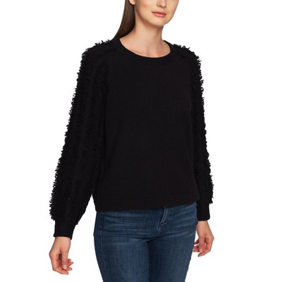 

1.Черный женский пуловер с круглым вырезом State Wild Thing, топ  BHFO 2563, Rich black