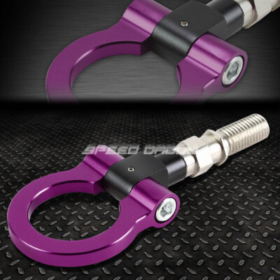 КОМПЛЕКТ БУКСИРОВОЧНЫХ КРЮКОВ ДЛЯ ЯПОНСКОГО АВТОМОБИЛЯ/АВТОПРИЦЕПА JDM ИЗ АЛЮМИНИЕВОЙ ЗАГОТОВКИ 1.9 ФИОЛЕТОВОГО ЦВЕТА СПЕРЕДИ/СЗАДИ