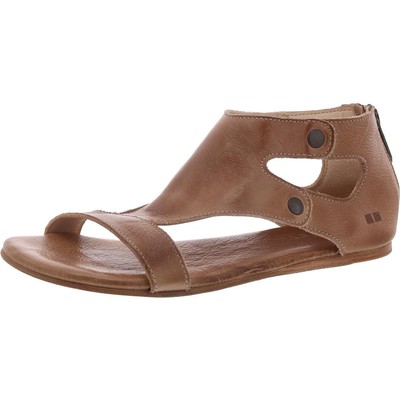 Женские босоножки на плоской подошве из коричневой кожи Bed Stu 8.5 Medium (B, M) BHFO 0896