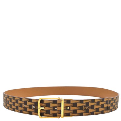 Pre-owned Bally Country 35 Reversible Monogram Belt In Check Description