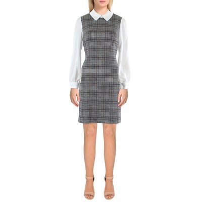 

Женское черно-белое мини-платье в клетку Tommy Hilfiger Petites  BHFO 5443, Multi