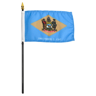Delaware flag 4 x 6 inch
