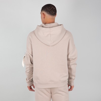 Alpha Industries Organic Hoodie Men бежевый