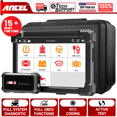 ANCEL X7 Bluetooth OBD2 Scanner Bi-directional Scan Tool Full System Diagnostic