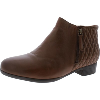 Женские ботильоны-ботильоны Trotters из натуральной коричневой кожи шириной 6 см (C, D, W) BHFO 9114