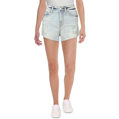 

Короткие обрезанные шорты Vigoss Womens Blue Denim с бахромой по подолу  BHFO 1610, Синий, S00471A